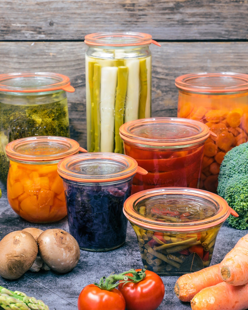 Complete Weck Glass Jar with Lids & Seals 580ml 100x107mm (742)