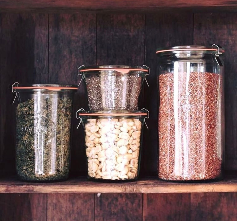 Weck Cylinder Glass Jar with Lid 1040ml 80x210mm (908)