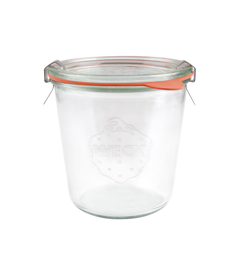 Complete Weck Glass Jar with Lids & Seals 580ml 100x107mm (742)